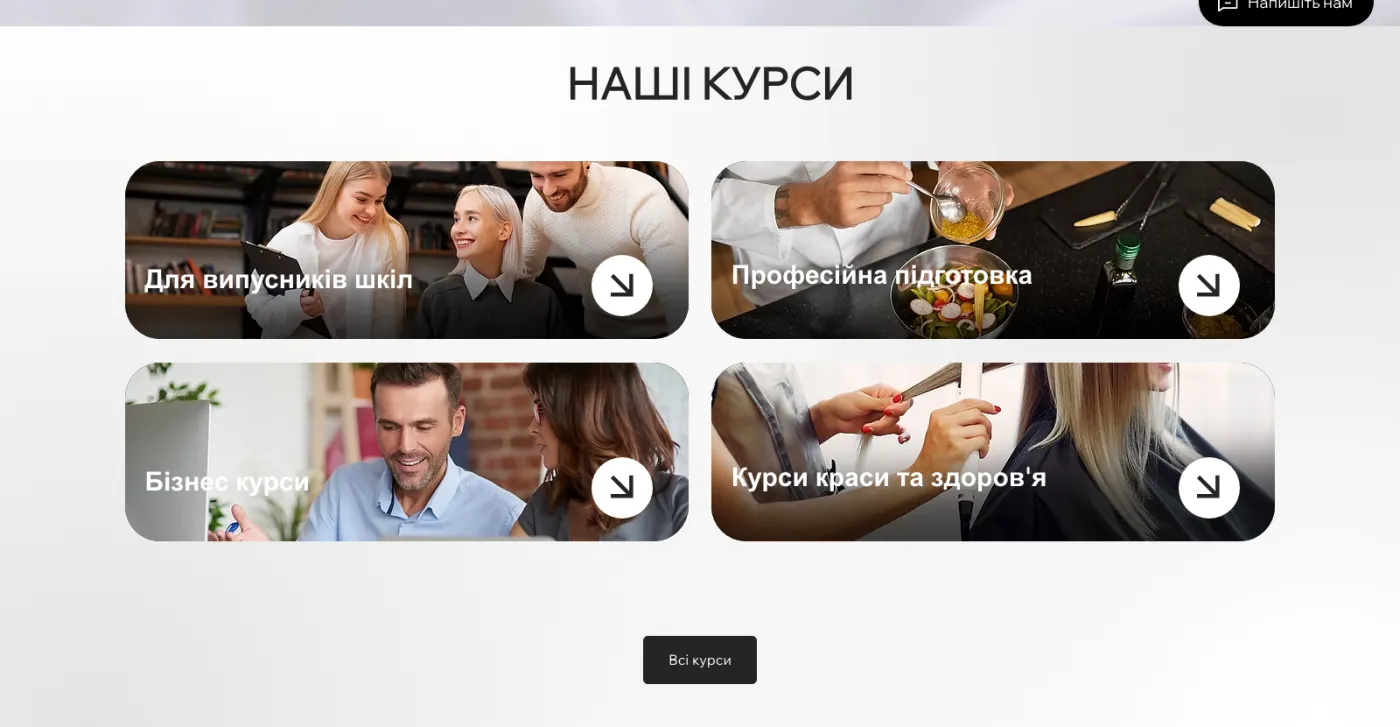 Institute of Professional Technologies — course programs section